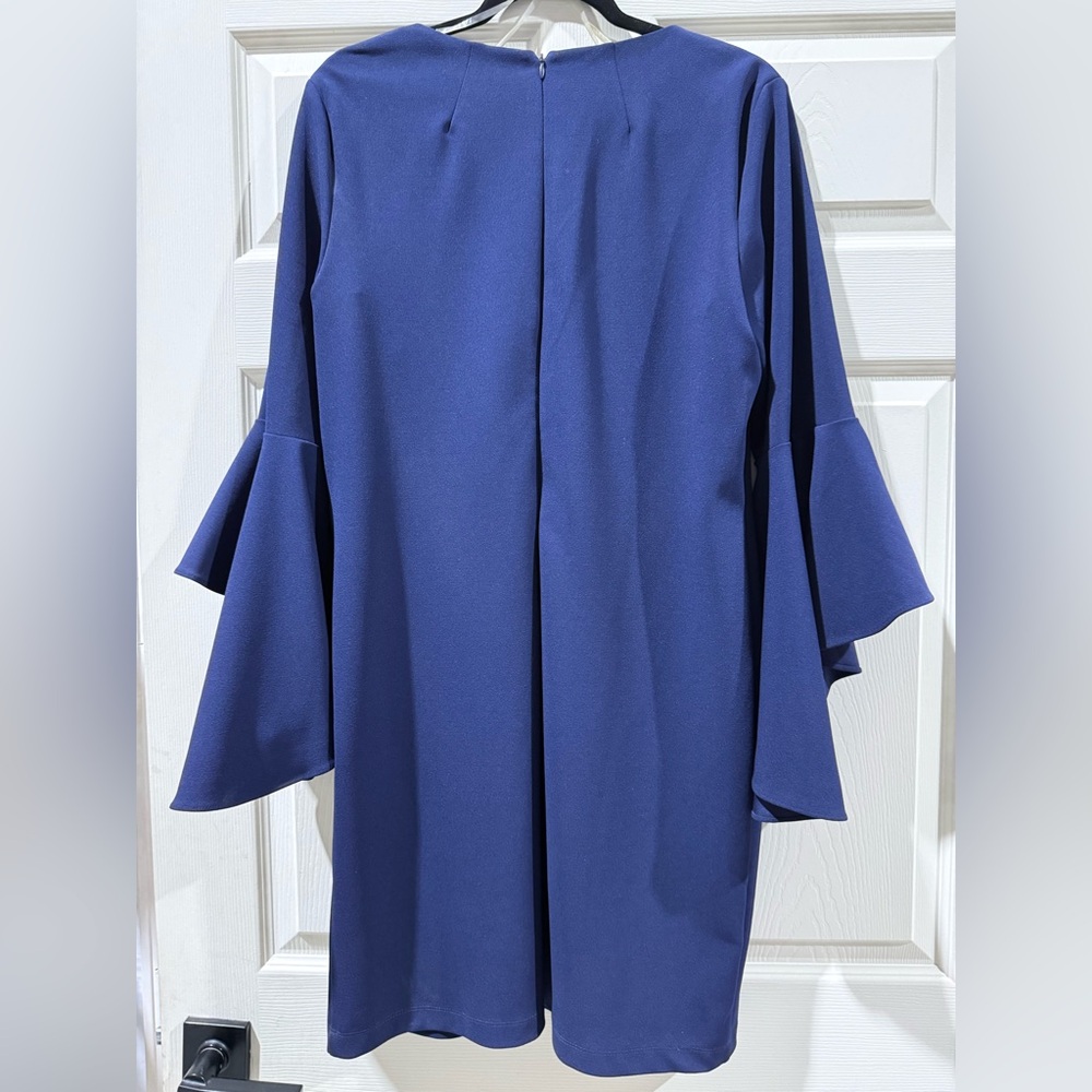 MSK Deep Blue Dress with Chain Detail - Picture 6 of 6